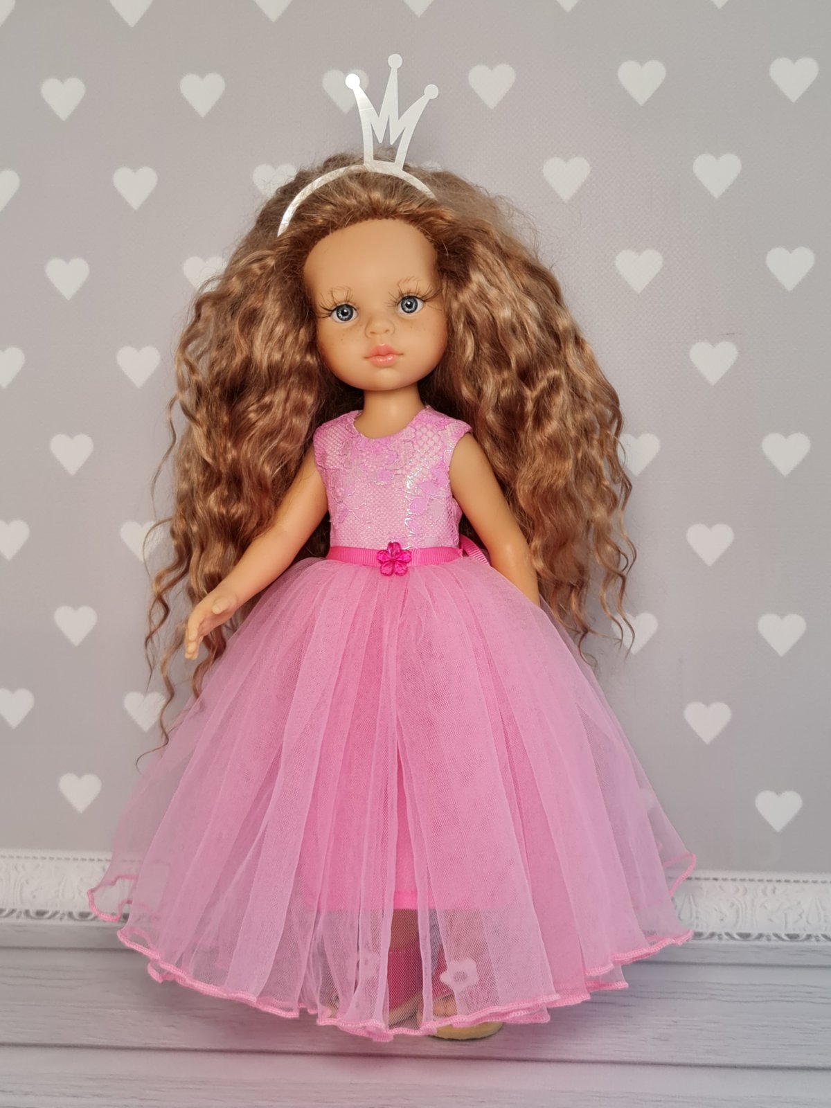 Розовое платье для кукол Paola Reina, 32 см Paola Reina HM-SL-309 #Tiptovara#